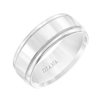 Milgrain Detail Wedding Band